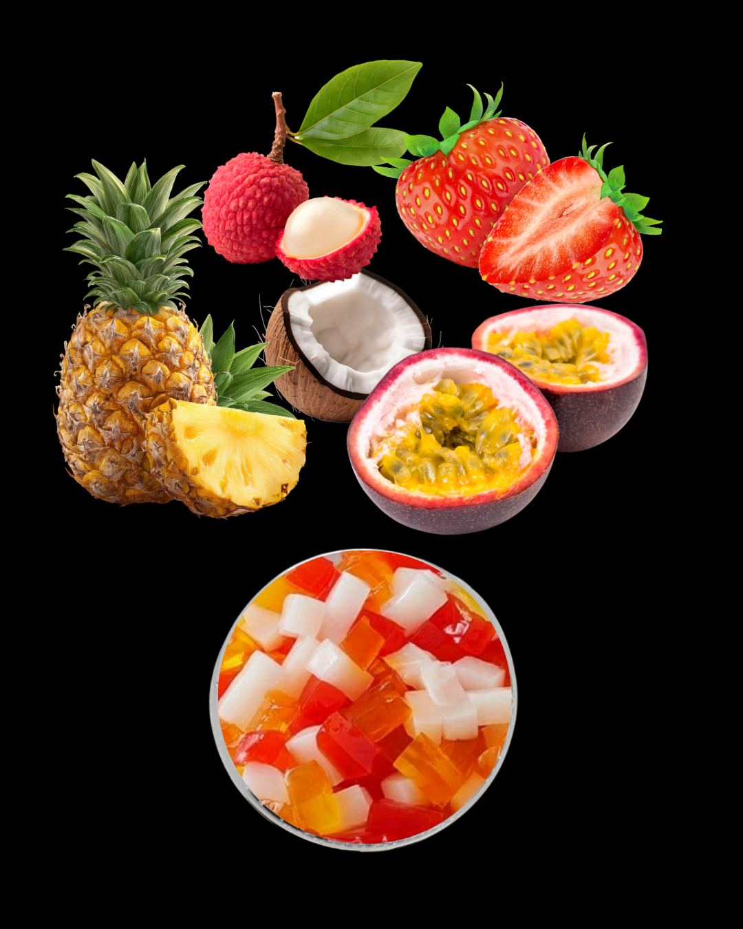 Mix (vaivorykštinis) želė
